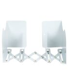 Range-livres extensible  blanc - 10x15x19 cm