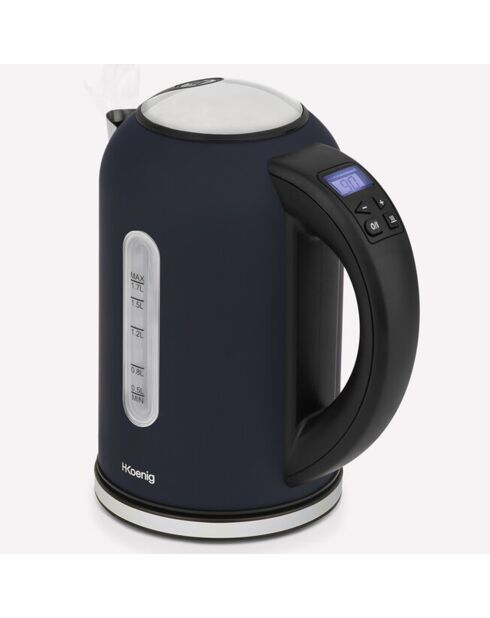 Bouilloire à température réglable 1.7L bleue