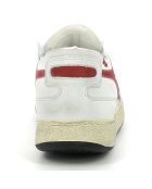 Weiß/rote Malo Ledersneaker