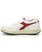 Weiß/rote Malo Ledersneaker