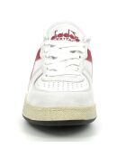 Weiß/rote Malo Ledersneaker