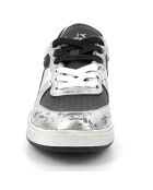 Baskets en Cuir Texas vintage blanc/noir
