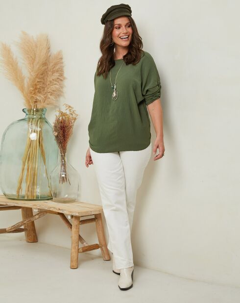 Blouse Camille vert kaki