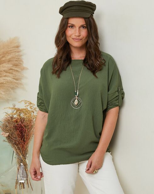 Blouse Camille vert kaki
