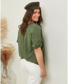 Blouse Camille vert kaki
