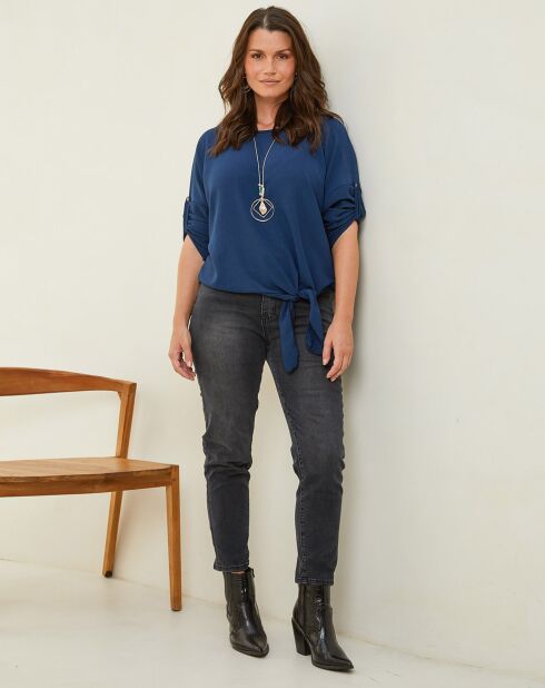 Blouse Camille bleu marine