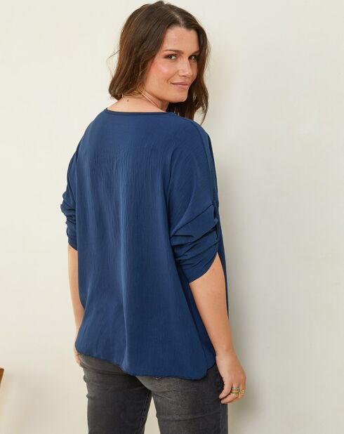 Blouse Camille bleu marine