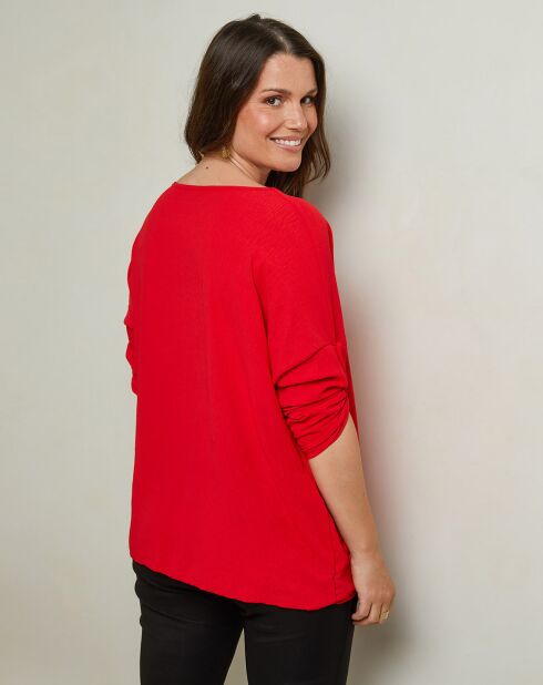 Blouse Camille rouge