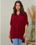 Blouse Karine rouge bordeaux