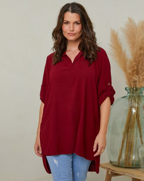 Blouse Karine rouge bordeaux
