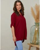 Blouse Karine rouge bordeaux