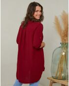 Blouse Karine rouge bordeaux