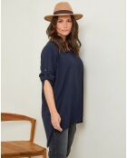 Blouse Karine bleu marine
