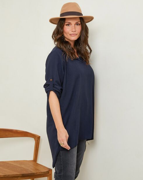 Blouse Karine bleu marine