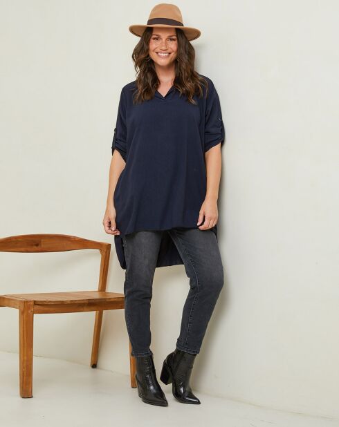 Blouse Karine bleu marine
