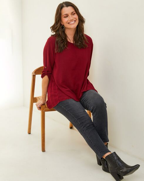 Blouse Sarah rouge bordeaux