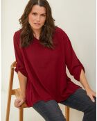 Blouse Sarah rouge bordeaux