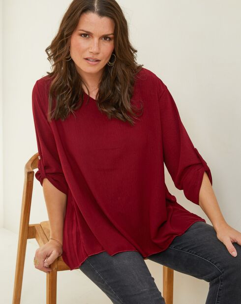 Blouse Sarah rouge bordeaux