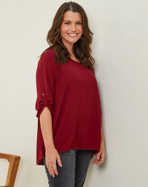 Blouse Sarah rouge bordeaux
