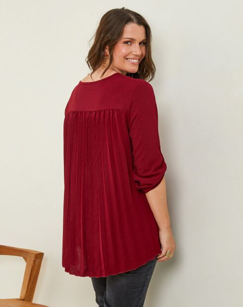 Blouse Sarah rouge bordeaux