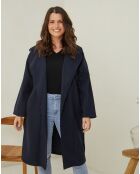 Manteau Frédérique bleu marine