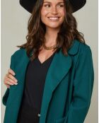 Manteau Frédérique bleu pétrole