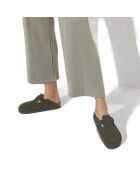 Sabots en Velours de Cuir Boston verts