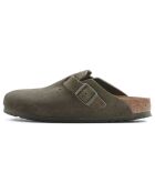 Sabots en Velours de Cuir Boston verts