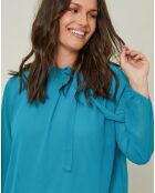 Chemisier Lola bleu canard