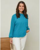 Chemisier Lola bleu canard