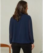 Chemisier Lola bleu marine