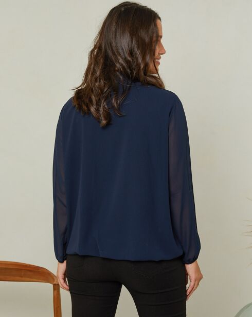 Chemisier Lola bleu marine
