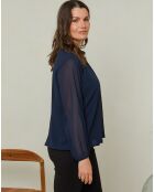 Chemisier Lola bleu marine