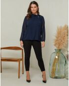 Chemisier Lola bleu marine