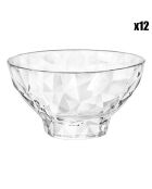 12 Bols à dessert Diamond transparents - 22 cl