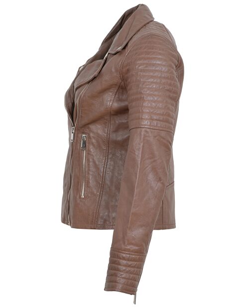 Veste en Cuir Laurana cognac