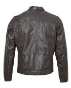 Veste en Cuir Lauritz marron