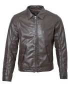 Veste en Cuir Lauritz marron