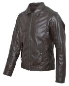 Veste en Cuir Lauritz marron
