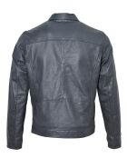 Veste en Cuir Lauritz marine