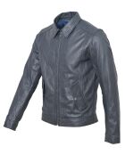 Veste en Cuir Lauritz marine
