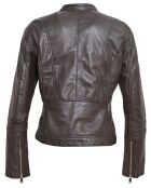 Veste en Cuir Lecce marron