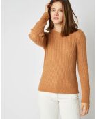 Pull Emma en Maille mélangée camel