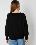 Pull Lou en Maille mélangée noir