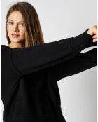 Pull Lou en Maille mélangée noir