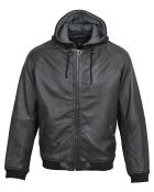 Veste en Cuir Lenz noire