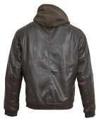Veste en Cuir Lenz marron