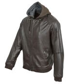 Veste en Cuir Lenz marron