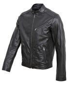 Veste en Cuir Lindo noire