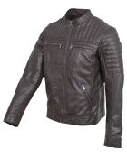 Veste en Cuir Lionnel marron